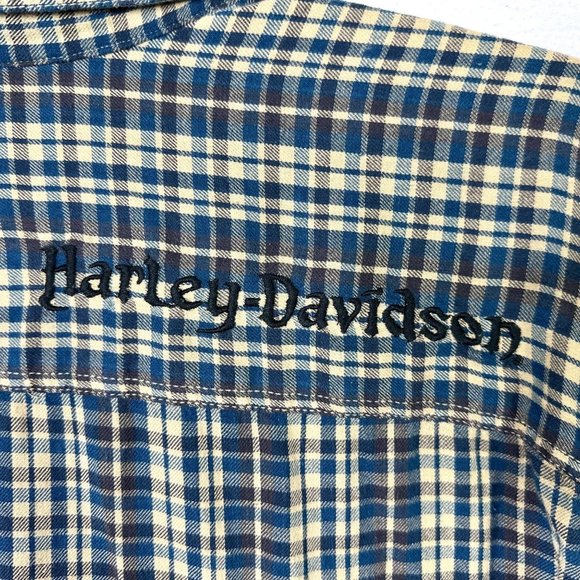 Men's Harley-Davidson Skull Flannel Shirt - Size L - Picture 4 of 8